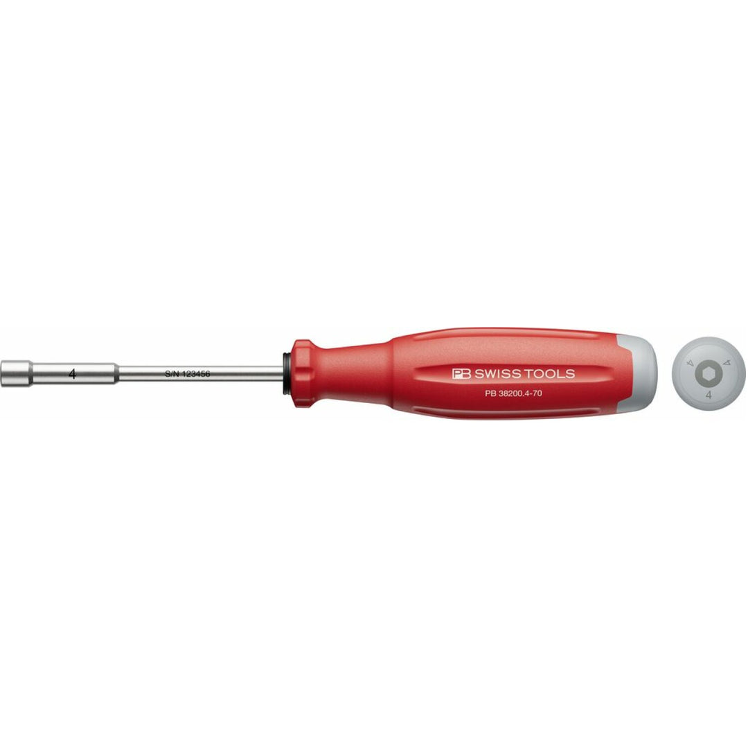 PB Swiss PB 38200.4-70 SwissGrip Evo socket screwdriver - 4 mm