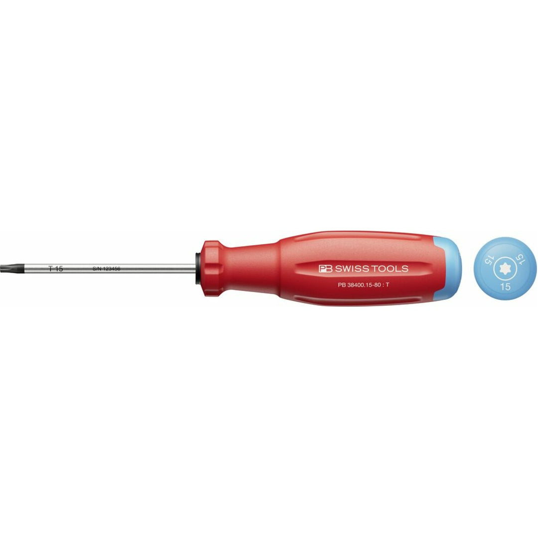PB Swiss PB 38400.15-80 SwissGrip Evo Screwdriver for TX scr. T15