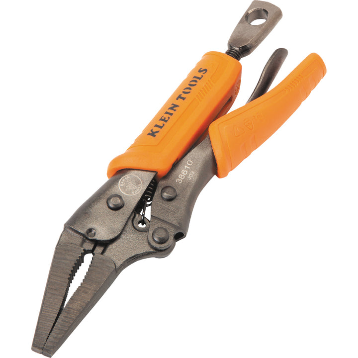 Klein Tools 38610 Long Nose Locking Pliers, 4"