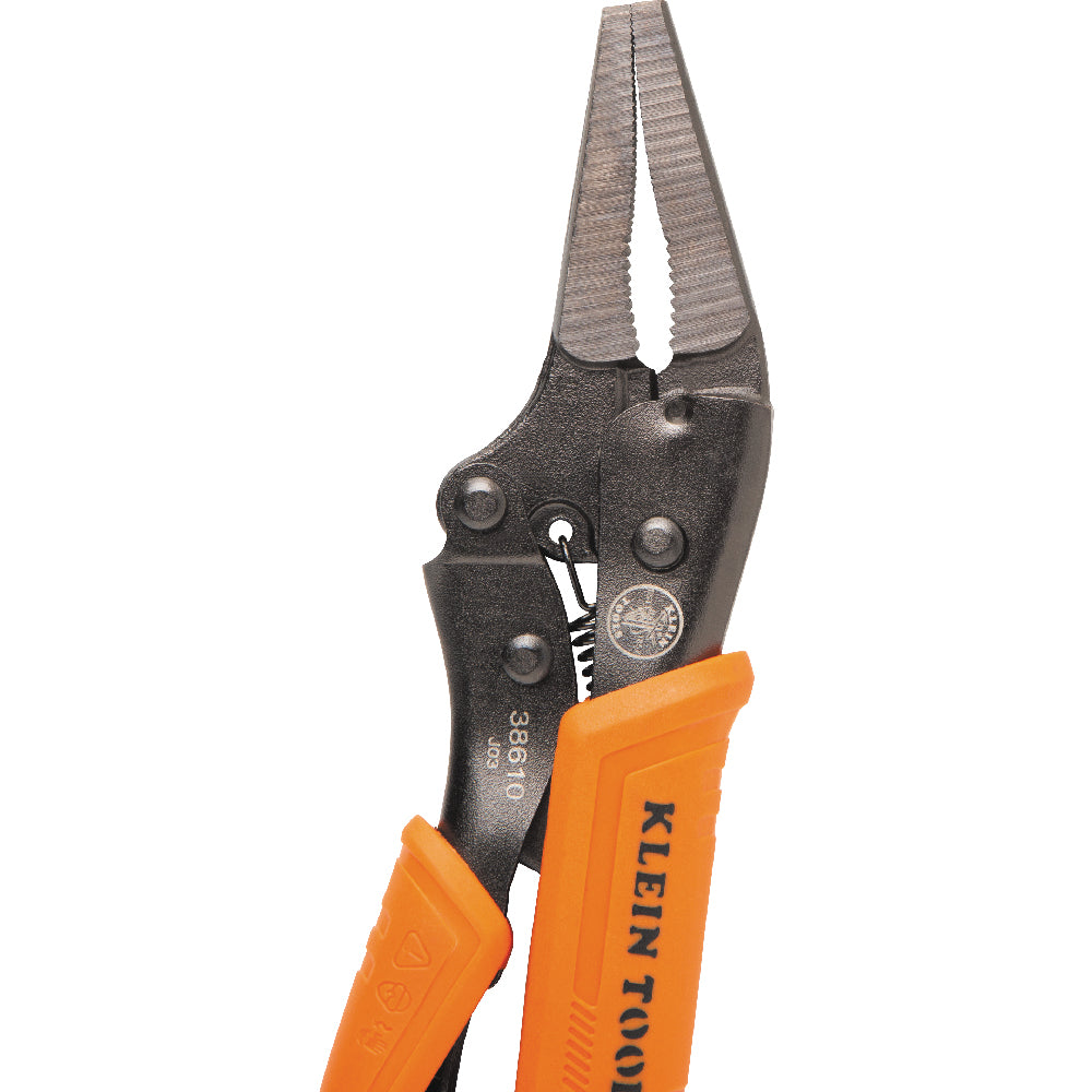 Klein Tools 38610 Long Nose Locking Pliers, 4"