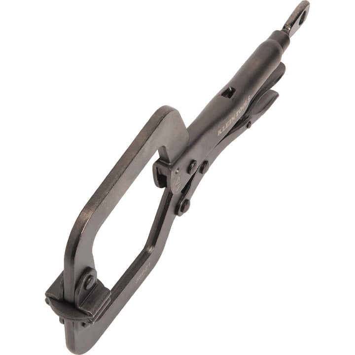 Klein Tools 38621 C-Clamp Locking Pliers with Swivel Jaws, 9"