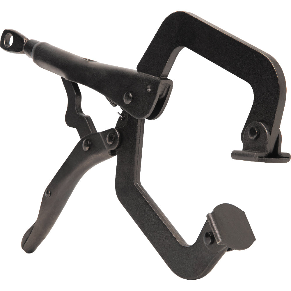 Klein Tools 38621 C-Clamp Locking Pliers with Swivel Jaws, 9"