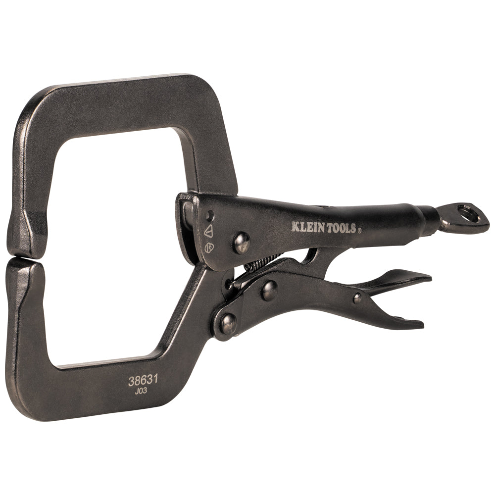Klein Tools 38631 C-Clamp Locking Pliers with Standard Jaws, 9"
