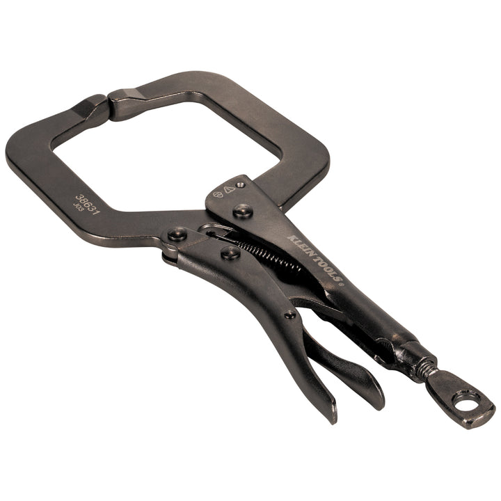 Klein Tools 38631 C-Clamp Locking Pliers with Standard Jaws, 9"