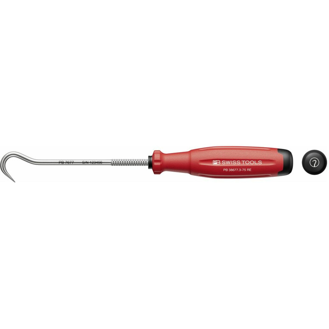 PB Swiss PB 38677.3-75 RE Hook PickTool, SwissGrip Evo handle, L-153 mm