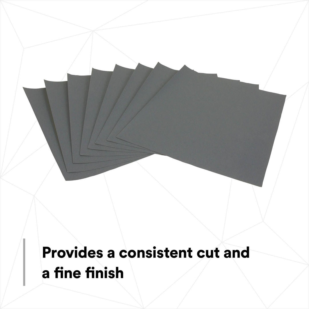 3M Wetordry Abrasive Sheet 413Q, 02002, 400, 9 in x 11 in, 50 sheets
per carton