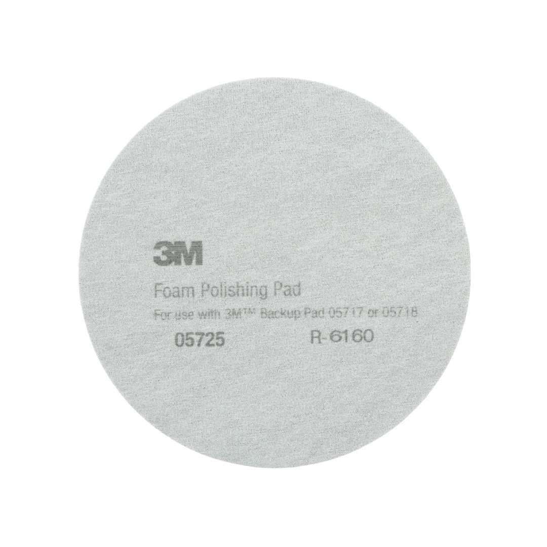 3M Perfect-It Foam Polishing Pad, 05725, Single Sided, Flat Back, 8 in(203.2 mm)