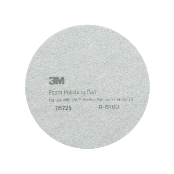 3M Perfect-It Foam Polishing Pad, 05725, Single Sided, Flat Back, 8 in(203.2 mm)