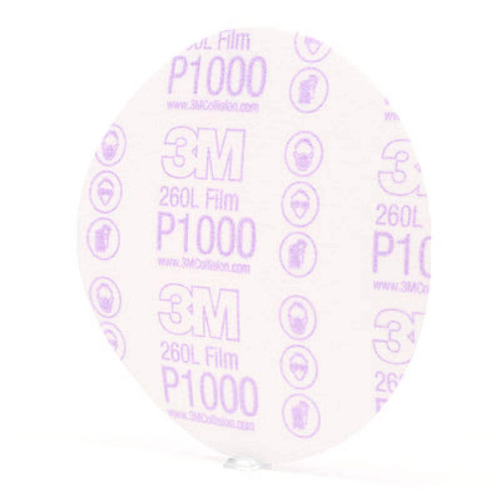 3M Hookit Finishing Film Abrasive Disc 260L, 00969, 6 in, P1000