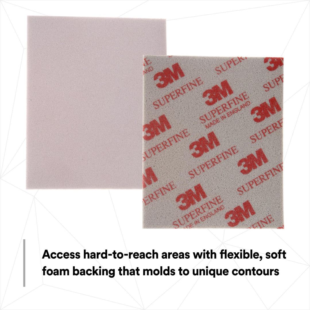 3M Softback Sanding Sponge, 02602, 4 1/2 in x 5 1/2 in (115mm x 140mm)