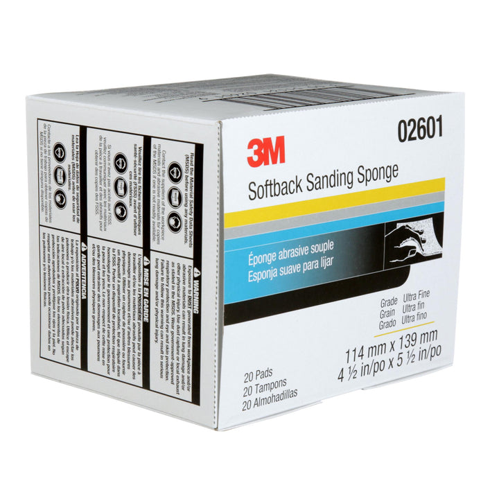 3M Softback Sanding Sponge 02601, 4-1/2 in x 5-1/2 in, (115mm x
140mm)