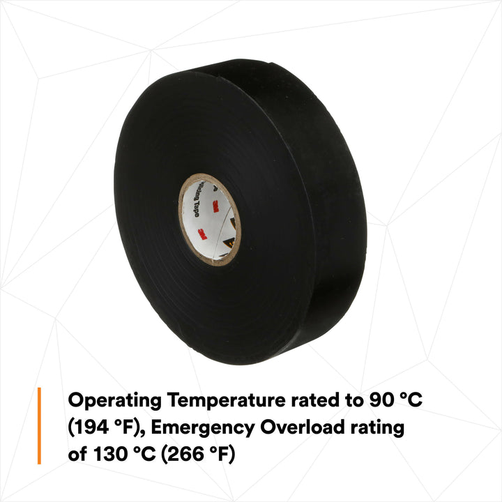 Scotch® Linerless Rubber Splicing Tape 130C, 1 in x 30 ft, Black, 1
roll/carton