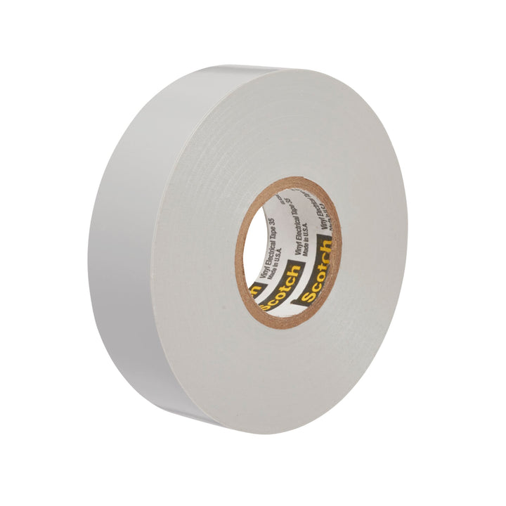 Scotch® Vinyl Color Coding Electrical Tape 35, 3/4 in x 66 ft, Gray