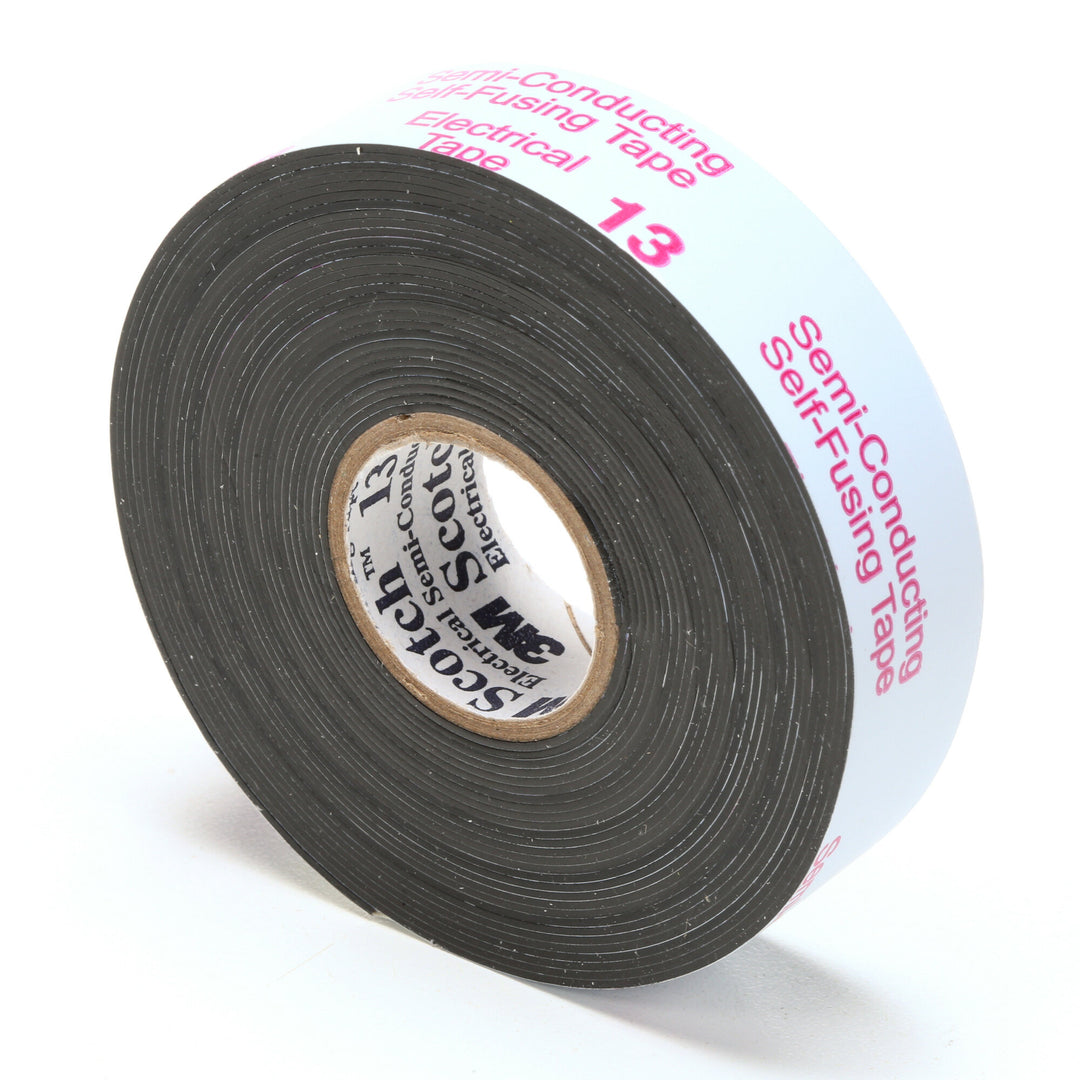 Scotch® Electrical Semi-Conducting Tape 13, 3/4 in x 15 ft, Printed,
Black