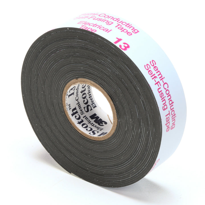 Scotch® Electrical Semi-Conducting Tape 13, 3/4 in x 15 ft, Printed,
Black