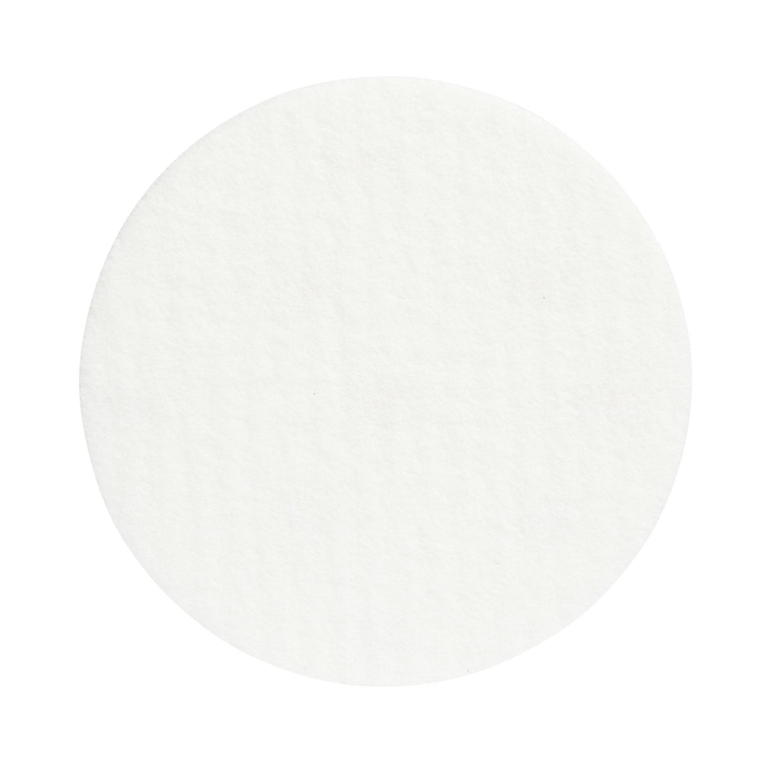 3M Finesse-it Felt Buffing Pad, 09357, 3 in, Red Foam Logo White Loop, 50/Pac