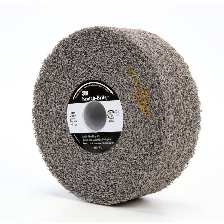 Scotch-Brite Multi-Finishing Convolute Wheel, MU-WL, 2S Fine, 6 in x 2
in x 1 in