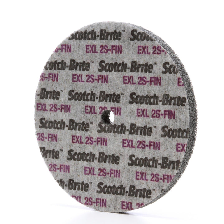 Scotch-Brite EXL Unitized Wheel, XL-UW, 2S Fine, 6 in x 1/2 in x 1/2
in