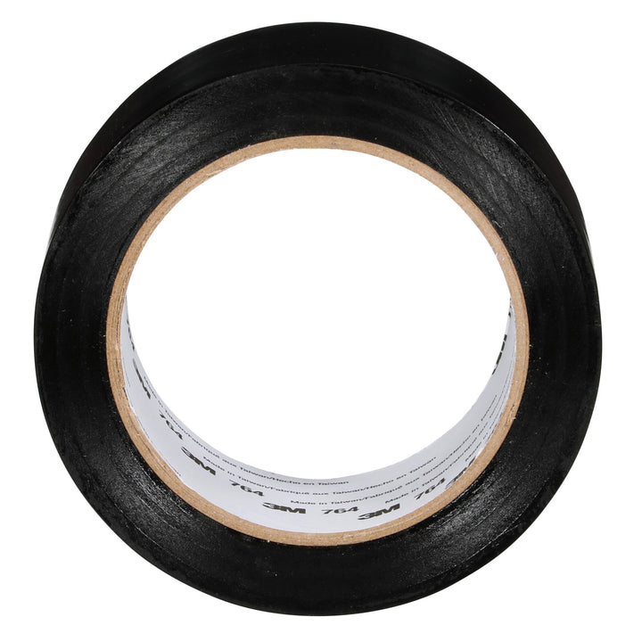 3M General Purpose Vinyl Tape 764, Black, 2 in x 36 yd, 5 mil, 24 Roll/Case