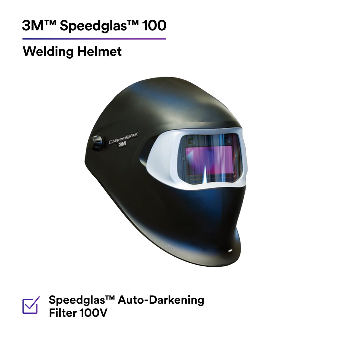 3M Speedglas 100 Welding Helmet 07-0012-31BL/37232(AAD), with ADF100V