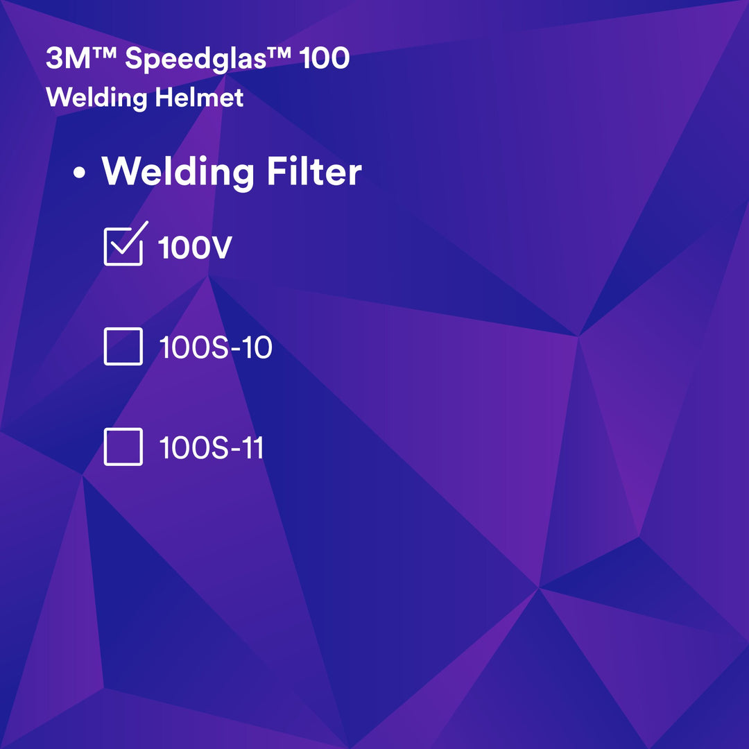 3M Speedglas 100 Welding Helmet 07-0012-31BL/37232(AAD), with ADF100V