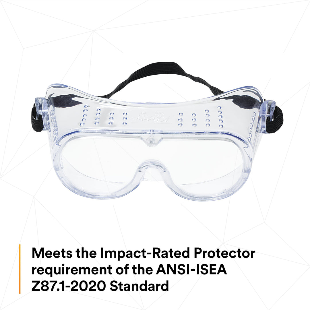 3M 332 Impact Safety Goggles Anti-Fog 40651-00000-10, Clear Anti FogLens