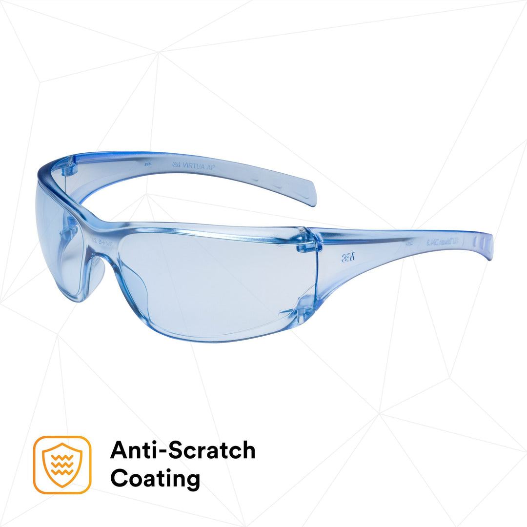 3M Virtua AP Protective Eyewear 11816-00000-20 Light Blue Hard CoatLens