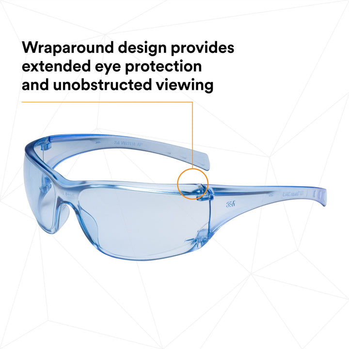 3M Virtua AP Protective Eyewear 11816-00000-20 Light Blue Hard CoatLens