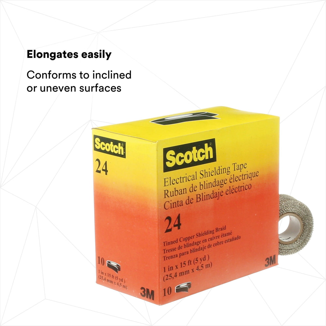 Scotch® Electrical Shielding Tape 24, 1 in x 15 ft (25 mm x 4,6 m)