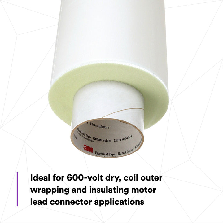 3M Glass Cloth Electrical Tape 27, 24-1/4 in x 60 yd, Log Roll
Untrimmed