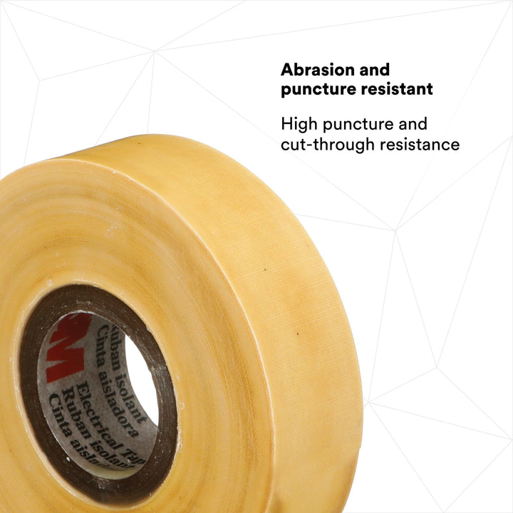 Scotch® Varnished Cambric Tape 2510, 3/4 in x 60 ft, Yellow, 1
roll/carton