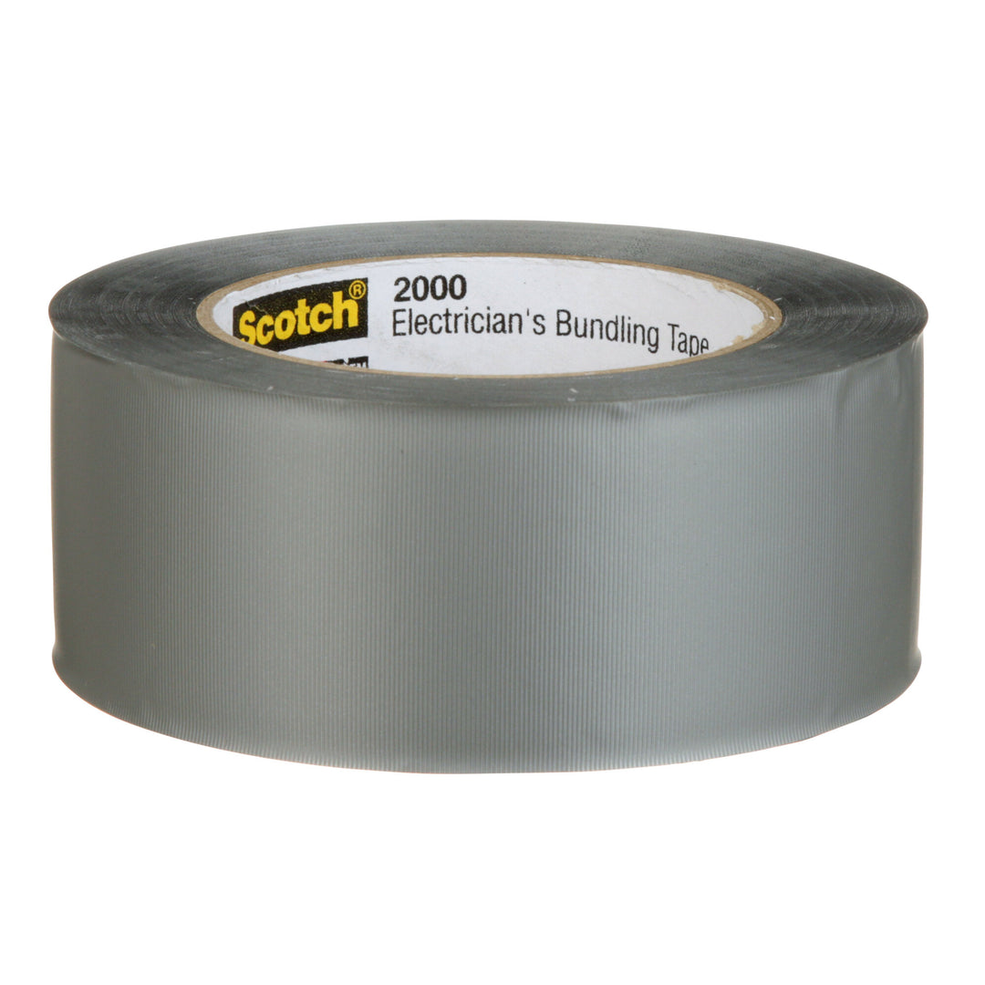 Scotch® Electricians Duct Tape 2000, 2 in x 50 yd, 12 Roll Display
