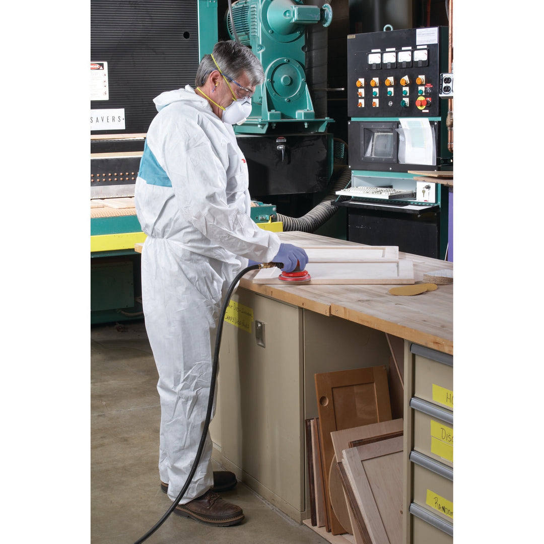 3M Disposable Protective Coverall 4520-XL White/Green Type 5/6