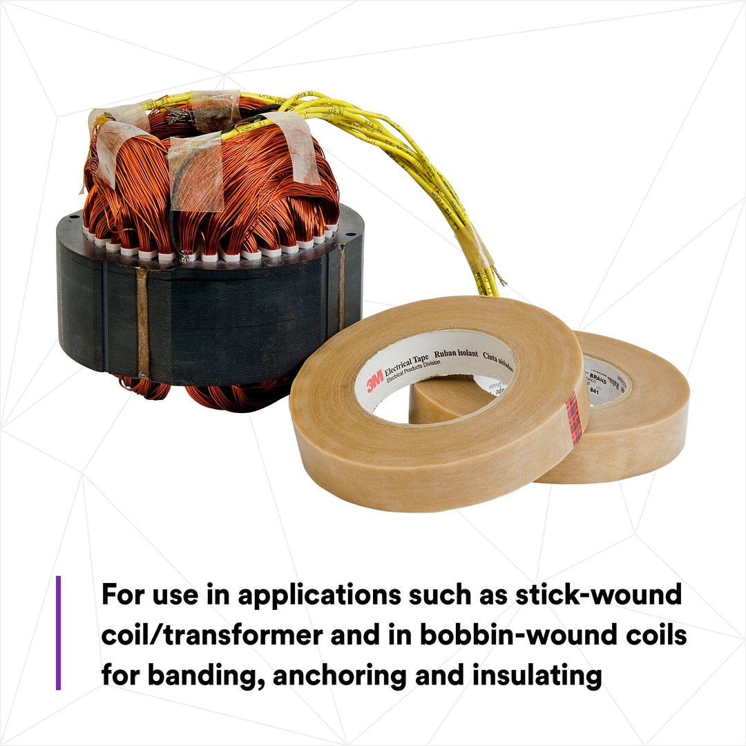 3M Composite Film Electrical Tape 44, 23-1/2 in x 90 yd, Log Roll
Untrimmed