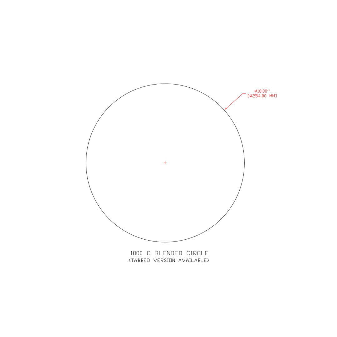 3M Microfinishing PSA Film Disc 268L, 9 Mic 3MIL, Type D, 10 in x NH,Die 1000C