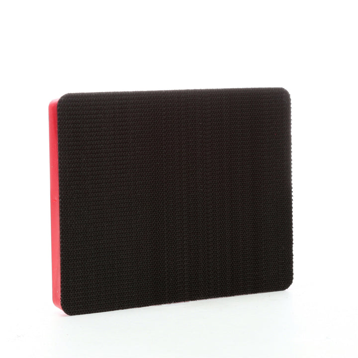 3M Hookit Pad 20433, 3 in x 4 in x 1/2 in Red Foam