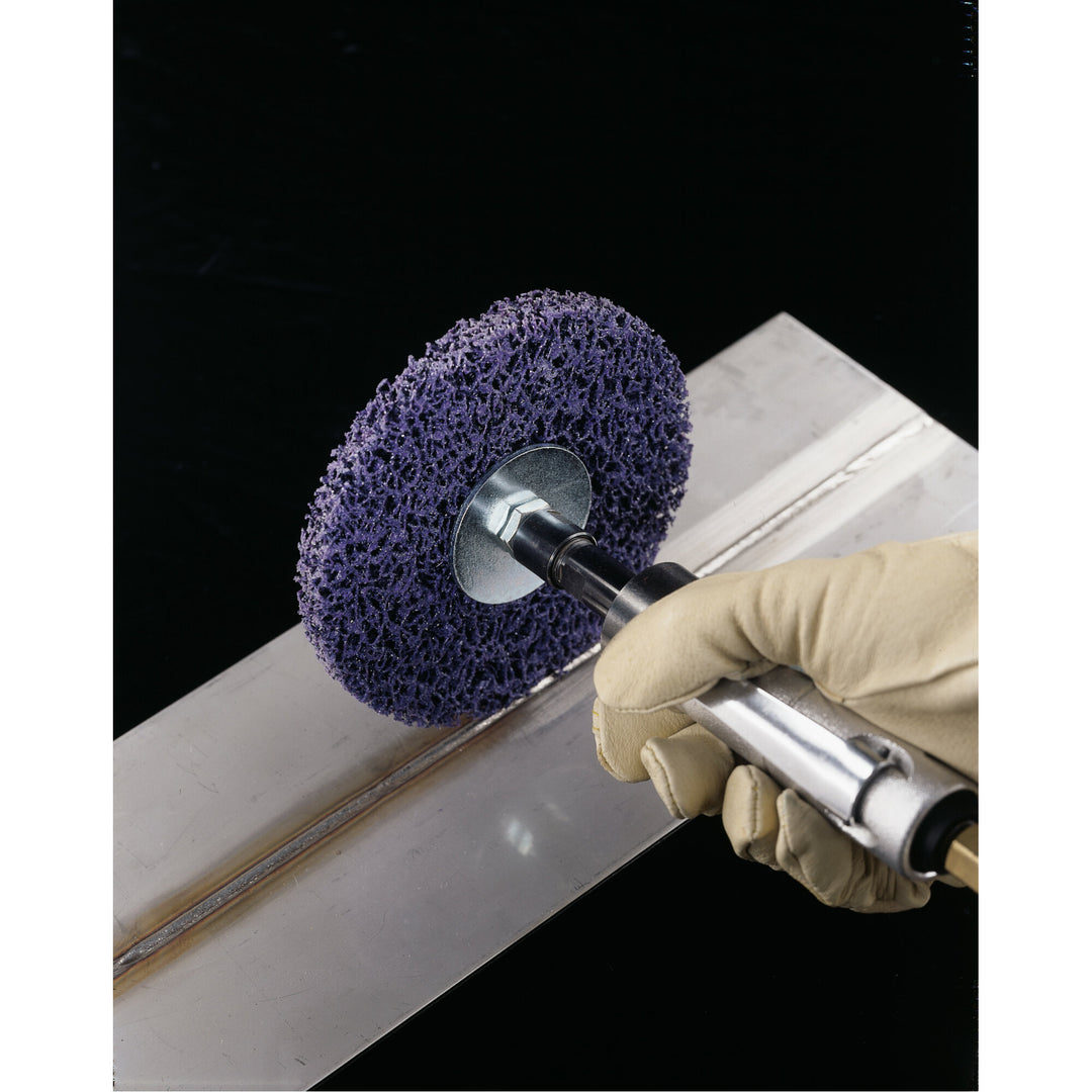 3M Square/Cross Pad Mandrel 14308, 1/4 in 1/4-20 External