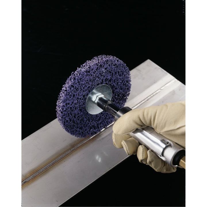 3M Square/Cross Pad Mandrel 14308, 1/4 in 1/4-20 External