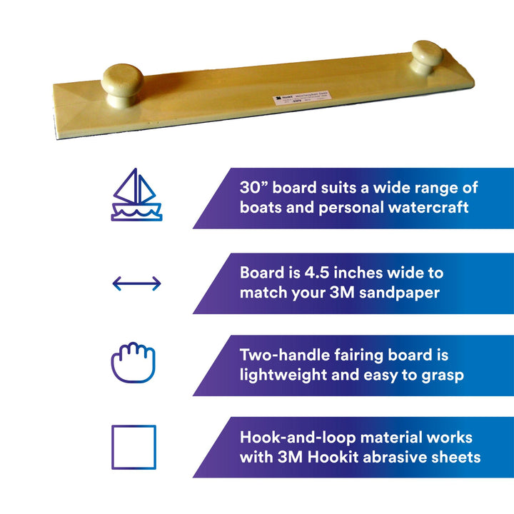 3M Hookit Marine Fairing Board, 83978, Flexible, 4 1/2 in x 30 in
