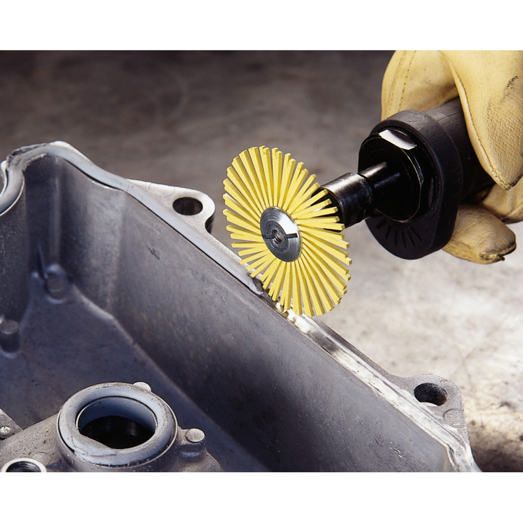 Scotch-Brite Radial Bristle Brush, 6 in x 7/16 in x 1 in 6 Micron with
Adapter