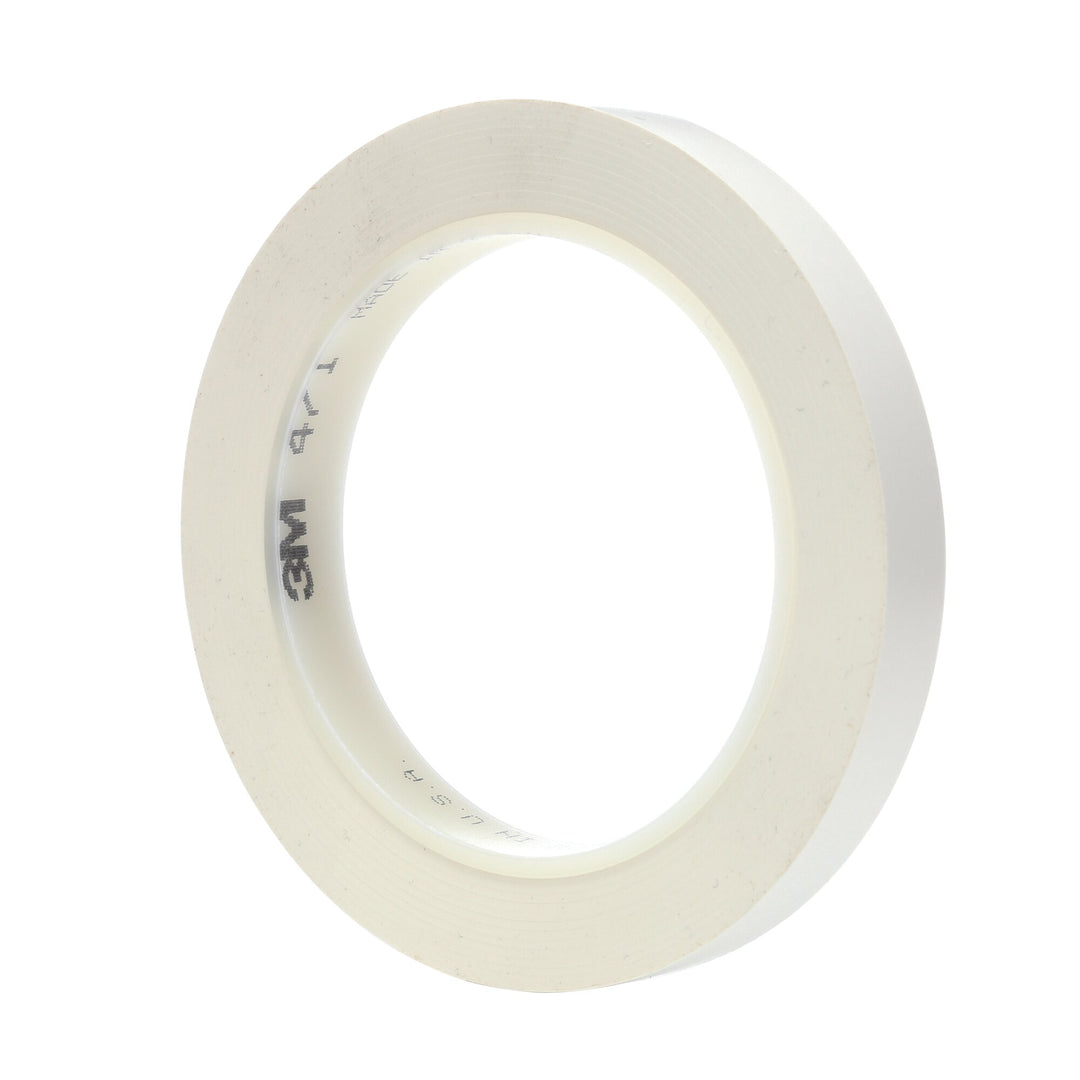 3M Vinyl Tape 471, White, 3/8 in x 36 yd, 5.2 mil