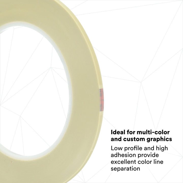 Scotch® Fine Line Tape 218, Green, 1/8 in x 60 yd, 5.0 mil