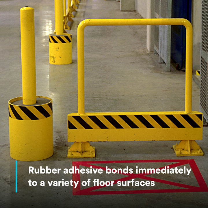 3M Safety Stripe Vinyl Tape 766, Black/Yellow, 3 in x 36 yd, 5 mil, 12 Roll/Case