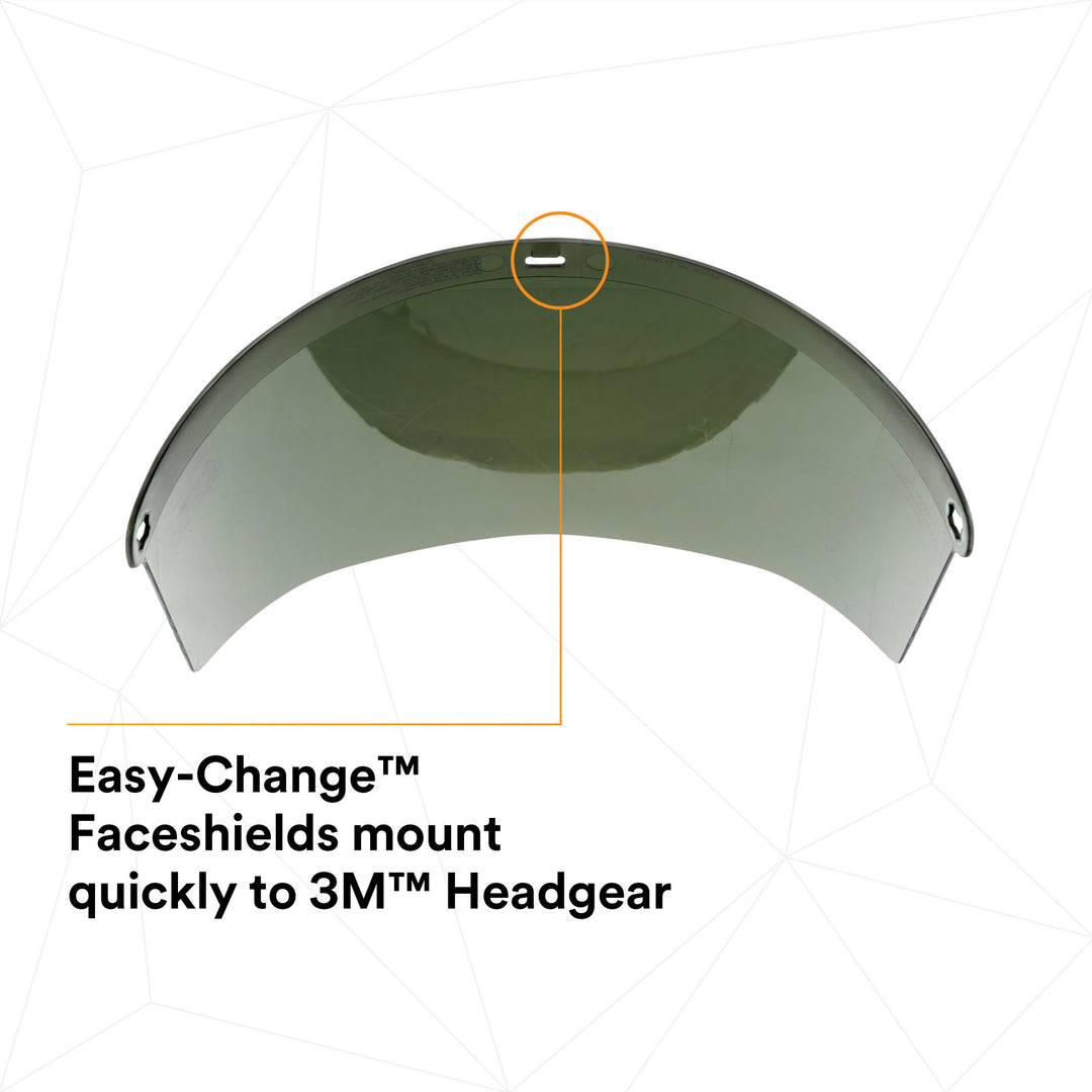 3M Aluminized Polycarbonate Faceshield WP96BAL, Medium Green,82518-00000