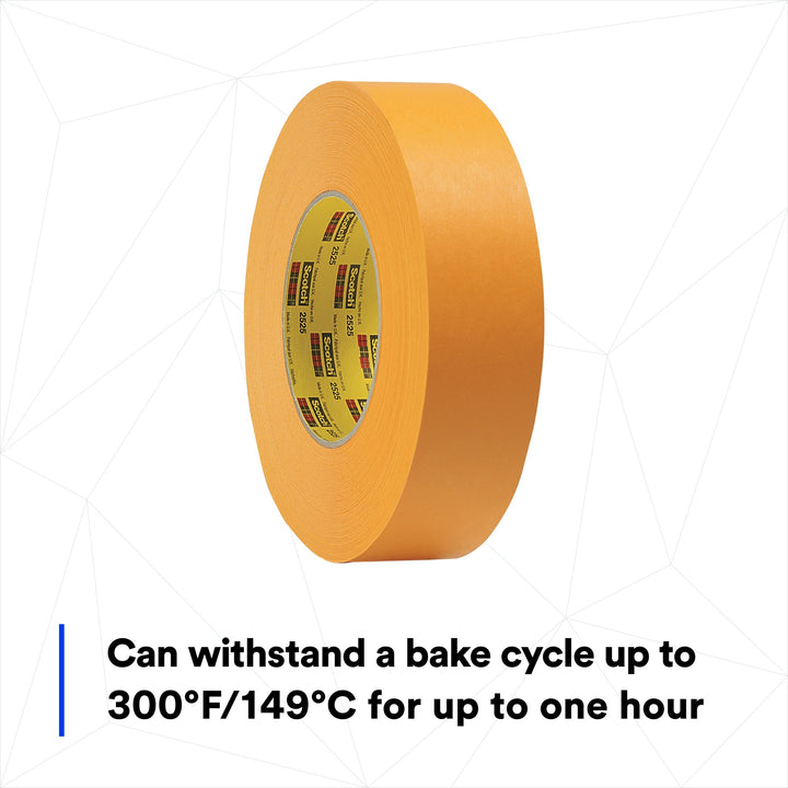3M Performance Flatback Tape 2525, Orange, 36 mm x 55 m, 9.5 mil