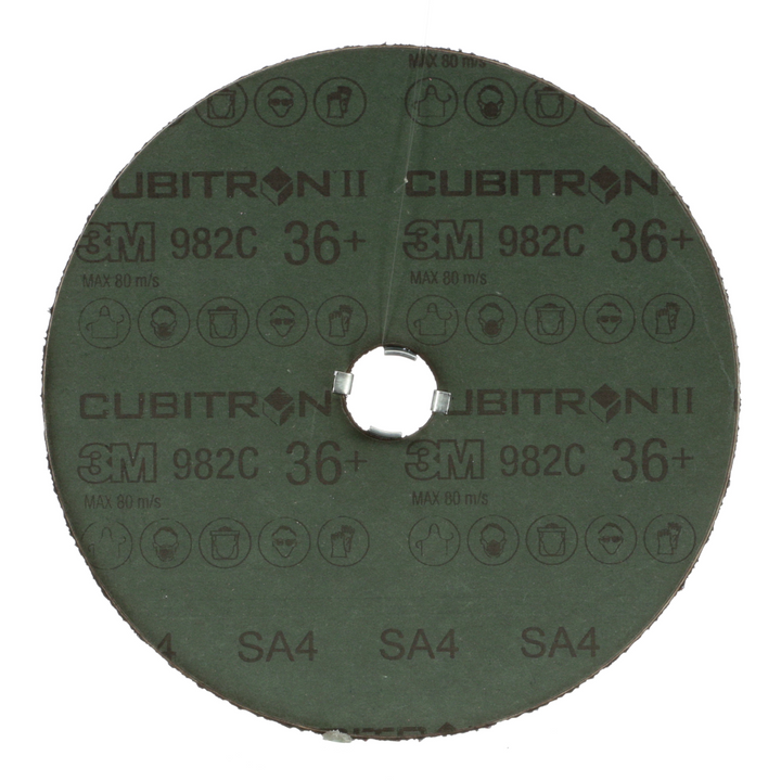 3M Cubitron II Fibre Disc 982C, 36+, GL Quick Change, 7 in, Die
G700BB, 25/Bag