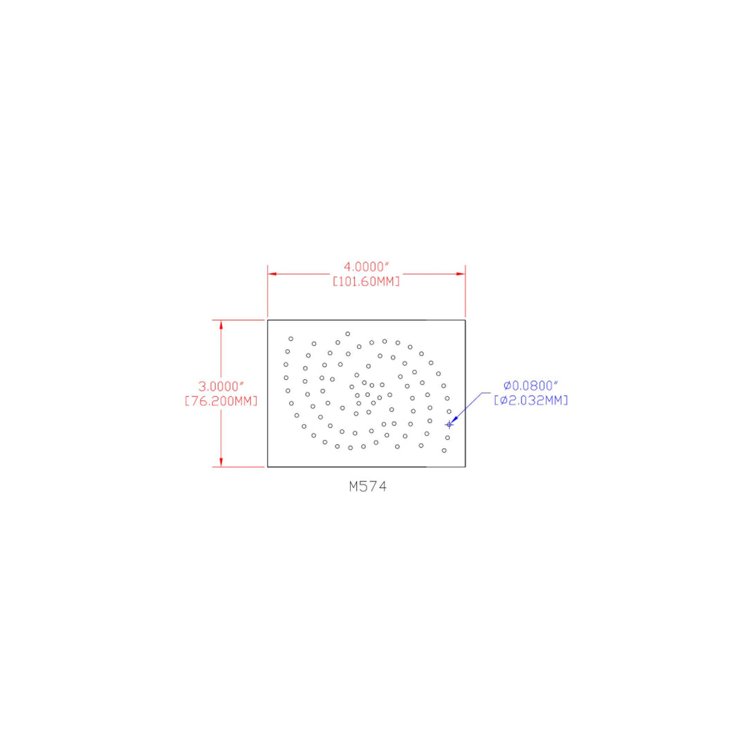 3M Hookit Clean Sanding Sheet 236U, P400 C-weight, 3 in x 4 in, Die
M574