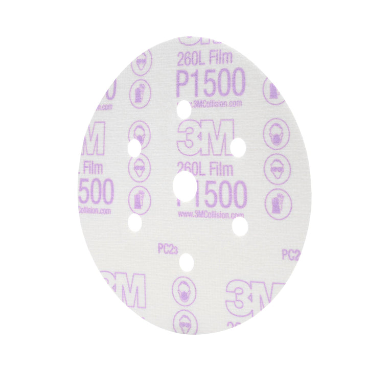 3M Hookit Finishing Film Abrasive Disc 260L, 01050, 6 in, Dust Free,
P1500