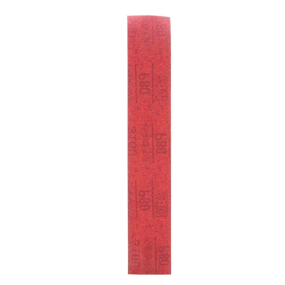 3M Hookit Red Abrasive Sheet, 01181, P80, 2-3/4 in x 16 1/2 in