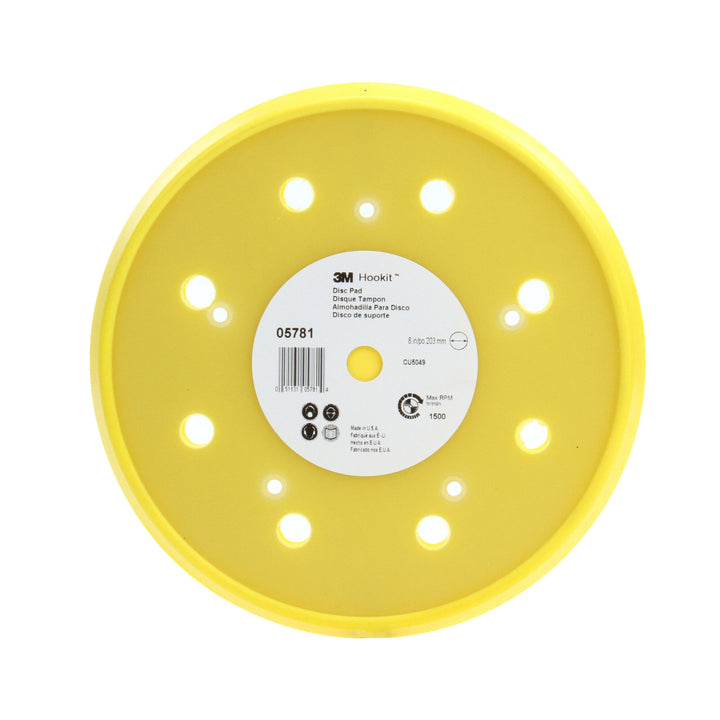3M Hookit Disc Pad Dust Free, 05781, 8 in